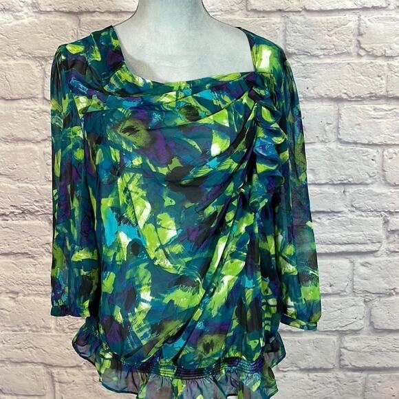 Marc Brouwer sheer blouse - Picture 1 of 5